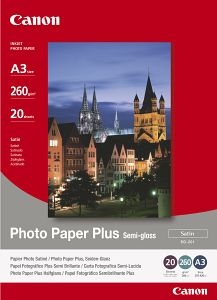 Canon fotopapír SG-201 - A3 - 260g/m2 - 20listů - pololesklý
