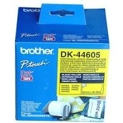 Brother - DK 44605 (papírová role žlutá 62mm x 30,48m) - snadno odstranitelná