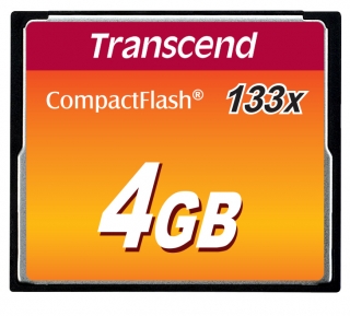 Transcend 4GB CF (133X) paměťová karta (MLC)
