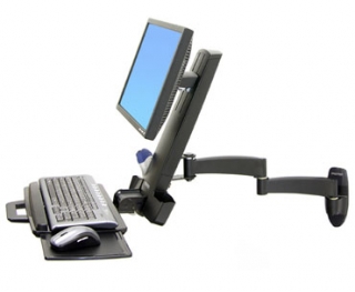 ERGOTRON 200 Series Combo Arm černý, nástěnný držák LCD, klávesnice+ myš