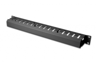 Digitus 19" vyvazovací panel klecový 1U, černý
