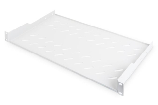 Digitus 19" 1U pevná police pro stojany od hloubky 400 mm 45x483x250 mm, do 15 kg, šedá (RAL 7035)