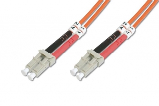 DIGITUS Fiber Optic Patch Cord, LC to LC, Multimode, OM2, 50/125 µ, Duplex Length 7m