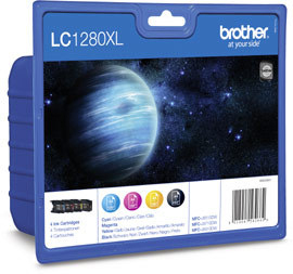 LC-1280XL sada inkoustů - black, magenta, yellow, cyan