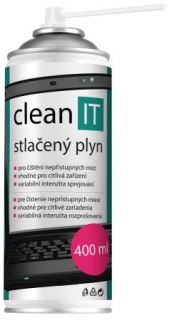 CLEAN IT stlačený plyn 400ml (náhrada za CL-1)