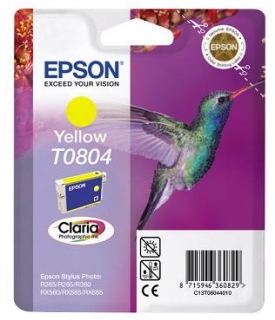 EPSON cartridge T0804 yellow (kolibřík)