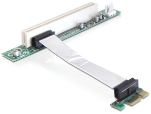 Delock Riser card PCI Express x1 > PCI 32Bit 5 V, kabel 9cm