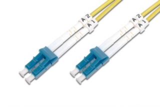 DIGITUS Fiber Optic Patch Cord,, LC (APC) to LC (APC), Singlemode, OS1, 09/125 µ, Duplex Length 2m