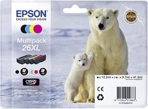 EPSON cartridge T2636 (black/cyan/magenta/yellow) multipack (lední medvěd) XL
