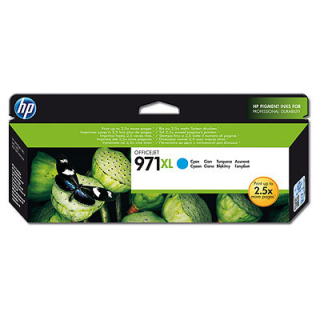 HP CN626AE Ink Cart No.971XL pro OJ Pro X451,X551dw,X476/X576dw, 6600str., Cyan