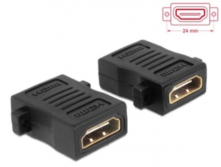 Delock Adaptér HDMI A samice > samice s otvory pro šrouby