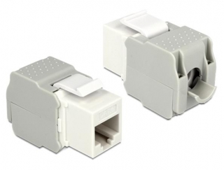 Delock Keystone Modul RJ45 samice > LSA Cat.6,UTP,bílý