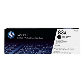 HP CF283AD Toner 83A pro LJ M125nw,a/M201n,dw/M127fn,fw (2 x 1500str), Black