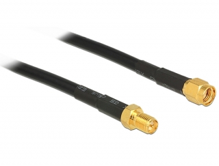 Delock Antenna Cable RP-SMA plug > RP-SMA jack CFD200 3 m low loss