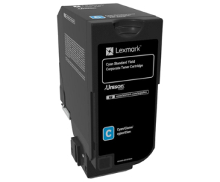 CS720, CS725, CX725 Cyan Standard Yield Corporate Toner Cartridge - 7 000 stran