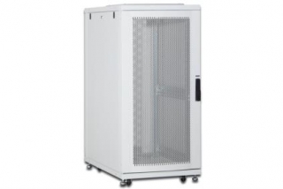 DIGITUS 26U serverový stojan, Unique Series, dveře z děrované oceli 1340x600x1000 mm, barva šedá (RAL 7035)