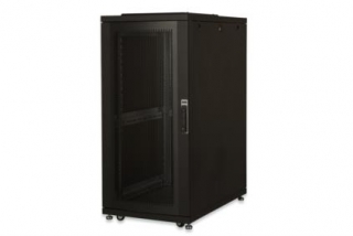 DIGITUS 36U serverový stojan, Unique Seriesí, dveře z děrované oceli 1785x600x1000 mm, barva černá (RAL 9005)