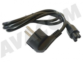 Napájecí kabel pro notebookové zdroje trojpinový (trojlístek) 1,8m