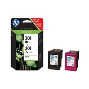 HP 301 Ink Cartridge Combo 2-Pack, (náhrada za J3M81AE), N9J72AE