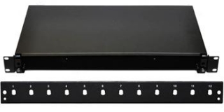 OPTIX 19" Optická vana 12xSC šedá aretace plastovým klipem