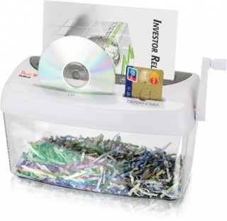 PEACH manuální skartovač Cross Cut Hand Shredder PS300-21 (200XCD), P-4, 3,6 l