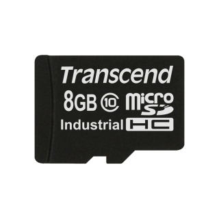 Transcend 8GB microSDHC (Class 10) MLC průmyslová paměťová karta (bez adaptéru), 20MB/s R, 18MB/s W
