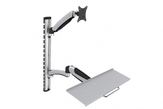 Digitus držák na monitor a klávesnici do 69cm (27"), flexibilní, 8kg