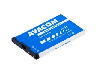Baterie do mobilu Nokia 5230, 5800, X6 Li-Ion 3,7V 1320mAh (náhrada za BL-5J)