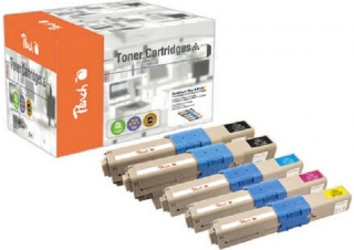 PEACH kompatibilní toner OKI MultiPack Plus, kompatibilní s C310/510-series