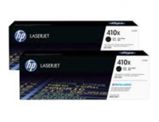 HP 410X 2-pack High Yield Black Original LaserJet Toner Cartridges (CF410XD)