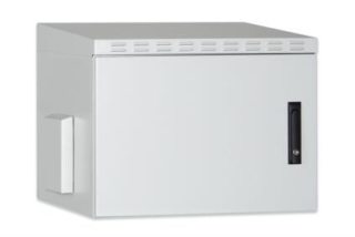 DIGITUS 12U nástěnná skříňka, venkovní, IP55 713x600x600 mm, barva šedá (RAL 7035)