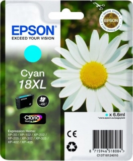 EPSON cartridge T1812 cyan (sedmikráska) XL