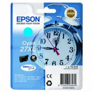 EPSON cartridge T2712 cyan (budík) XL