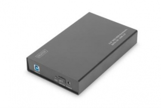 Digitus Externí 3,5 "/ kryt HDD SSD, SATA-III na USB 3.0 s prémiovým hliníkovém pouzdrem