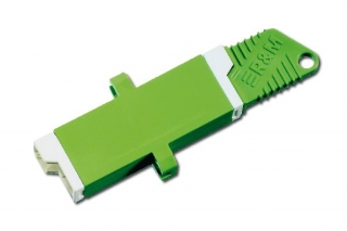 Digitus Spojka FO, simplex, E2000, 8o APC, keramická ferru SM, barva zelená