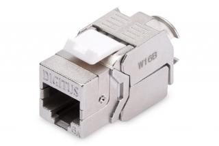 Digitus CAT 6A Keystone Jack, shielded,Re-embedded 500 MHz acc. ISO/IEC 11801:2002 AM2:2009/09, tool free connec., set 24 pcs
