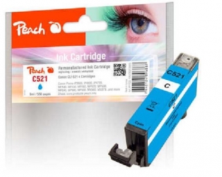 PEACH kompatibilní cartridge Canon CLI-521c, cyan, 9 ml