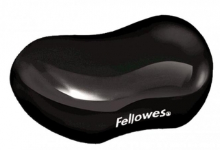 Podložka pod zápěstí Fellowes CRYSTAL gelová černá