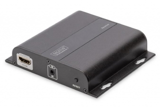 DIGITUS 4K HDMI Extender přes IP, 4K*2K@30 Hz přes síťový kabel (CAT 5 / 5e / 6/7), přijímací jednotka