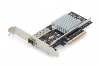 DIGITUS Karta SFP + 10G PCI Express včetne držáku s nízkým profilem, čipová sada Intel JL82599EN