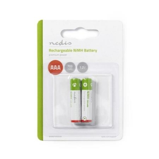 Nedis BANM7HR032B - Dobíjecí Ni-MH Baterie AAA | 1.2 V | 700 mAh | 2 kusů | Blistr