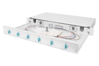 DIGITUS Professional Fiber Optic Splice Box, Equipped, LC, OM3