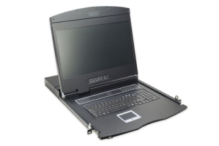 DIGITUS Digitus modularizovaná TFT konzole 48,3 cm (19 ") bez klávesnice, bez modulu KVM RAL 9005 černá barva