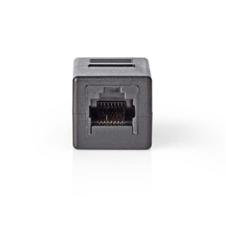 Nedis CCGB89010BK - Síťový Adaptér Cat 6 | RJ45 (8P8C) Zásuvka - RJ45 (8P8C) Zásuvka | Černá barva