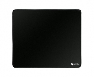 C-TECH podložka pod myš MP-01, černá, 320x270x4mm, obšité okraje