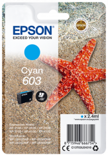 EPSON cartridge T03U2 cyan (hvězdice)