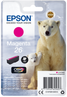 EPSON cartridge T2613 magenta (lední medvěd)