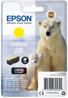 EPSON cartridge T2614 yellow (lední medvěd)