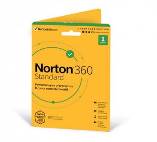 NORTON 360 STANDARD 10GB + VPN 1 uživatel pro 1 zařízení na 1rok