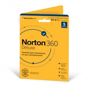 NORTON 360 DELUXE 50GB +VPN 1 uživatel pro 5 zařízení na 1rok